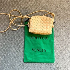 Bottega Veneta Mini Intrecciato Leather Crossbody Bag